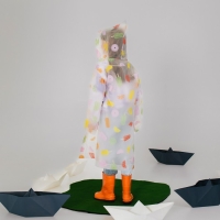 Дождевик детский &laquo;Мороженое&raquo;, рост 125-155 см