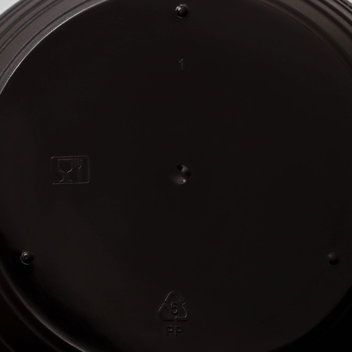 Горшок для цветов с поддоном &laquo;Дуэт&raquo;, 2.5 л, цвет шоколадный-кофе с молоком