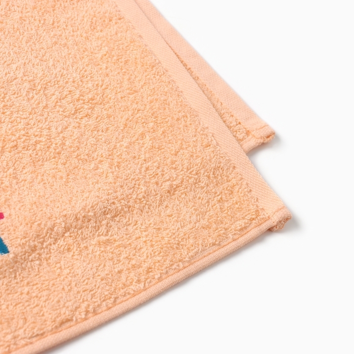 Полотенце махровое Этель Have fun 35х50 см, цвет персиковый, 100% хлопок, 350 г/м2 Полотенце махровое Этель Have fun 35х50 см, цвет персиковый, 100% хлопок, 350 г/м2