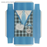 Подарочная коробка сборная "23 февраля", 21 х 15 х 5,7 см