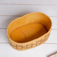 Батонница &laquo;Плетёнка&raquo;, 27&times;18&times;13 см, береста