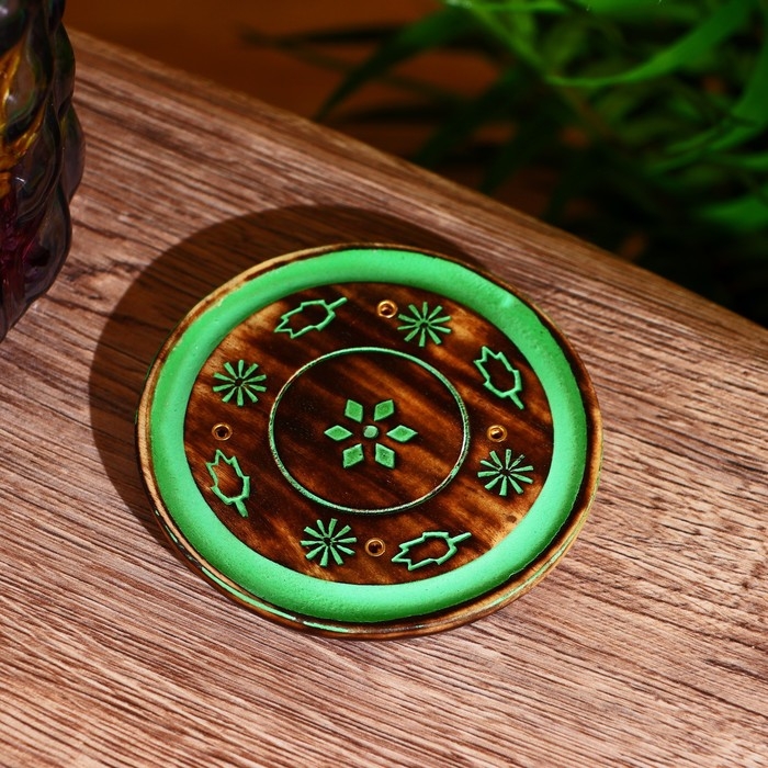 Подставка под благовония Подставка под благовония "Небесное счастье" 10х10х1 см МИКС