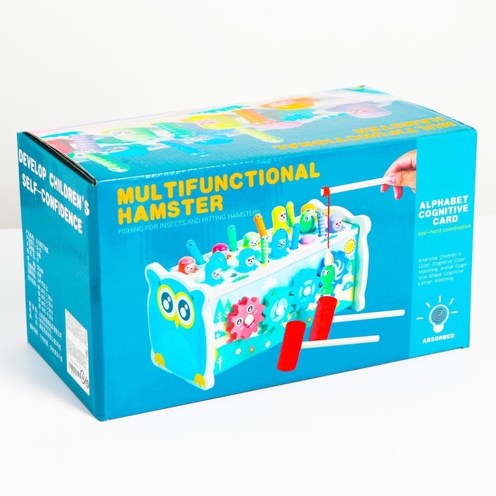 Логический центр 4 в 1 «Рыбалка, стучалка, металлофон, крутилка» 12,5х12,5х24,5 см Логический центр 4 в 1 «Рыбалка, стучалка, металлофон, крутилка» 12,5х12,5х24,5 см