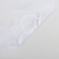 Штора 170х160 см, белый, 100% п/э, без шторной ленты