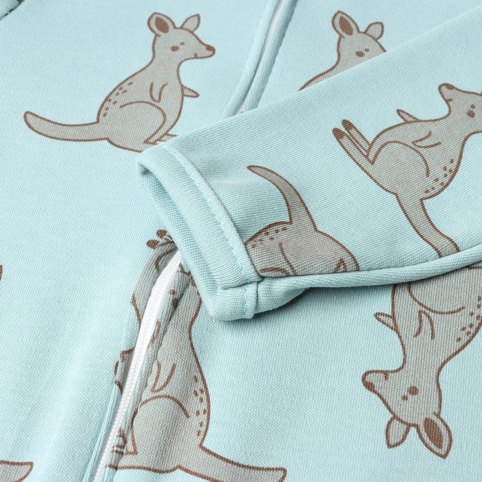 Комбинезон детский (3 шт.), цвет бежевый/зелёный/белый, рост 86 см