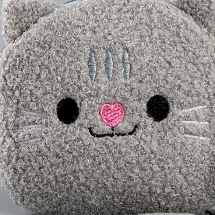 Мягкая сумка &laquo;Кошечка&raquo;. цвет серый