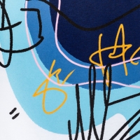 Футболка детская MINAKU Colors, цвет белый/голубой, рост 104