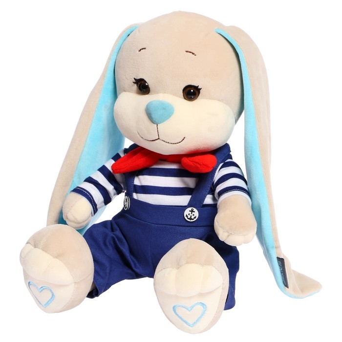 Мягкая игрушка «Зайчик Жак», матрос в комбинезоне, 25 см Мягкая игрушка «Зайчик Жак», матрос в комбинезоне, 25 см