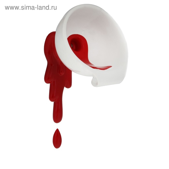 Вешалка Вешалка "Воронка с красной краской", 10 × 11 × 16 см
