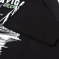 Футболка мужская с принтом, цвет чёрный, размер 48 Футболка мужская с принтом, цвет чёрный, размер 48