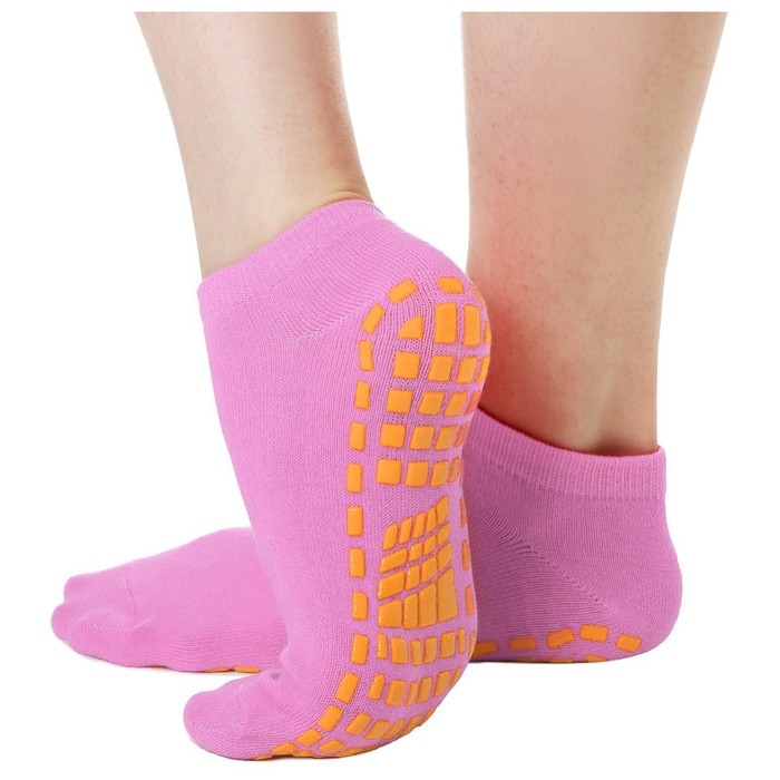 Носки для йоги Sangh, прорезиненные, р. 36-41, цвет розовый