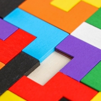 Головоломка &laquo;Тетрис&raquo;, тонкая, 27&times;18&times;0,5 см, 40 деталей