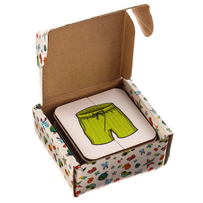 Картинки-половинки &laquo;Одежда&raquo;