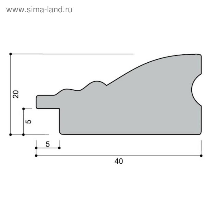 Рама для картин (зеркал) 50 х 60 х 4 см, дерево Рама для картин (зеркал) 50 х 60 х 4 см, дерево "Версаль", золотая