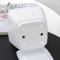 Горшок для цветов с поддоном &laquo;Классика&raquo;, 1 л, пластиковый, белый