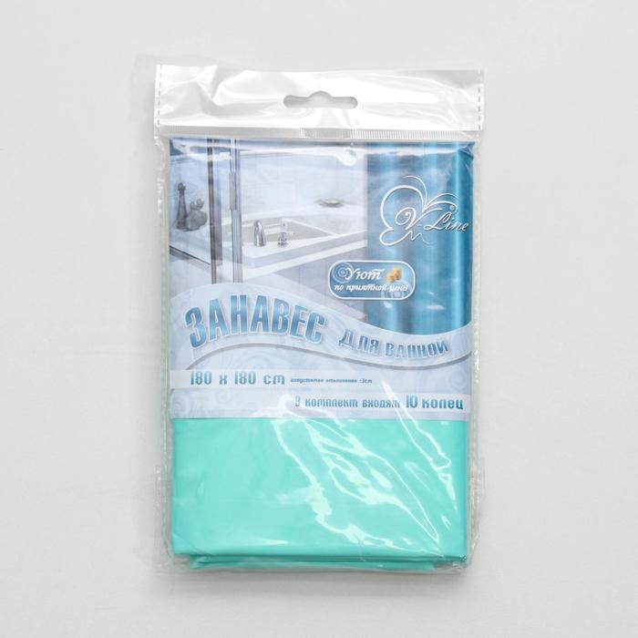 Штора для ванной комнаты, 180×180 см, цвет МИКС Штора для ванной комнаты, 180×180 см, цвет МИКС