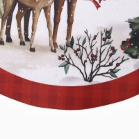 Новый год. Салфетка на стол "Уютное Рождество" 30х30см, 100% п/э, оксфорд 420 г/м2