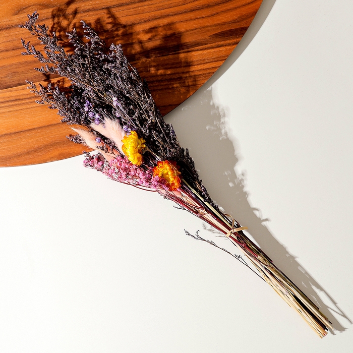 Букет из сухоцветов &laquo;Яркие краски&raquo;, 52 &times; 12 &times; 8 см