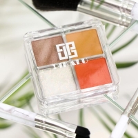 Палетка теней для век, с блёстками, 4 цвета Палетка теней для век, с блёстками, 4 цвета