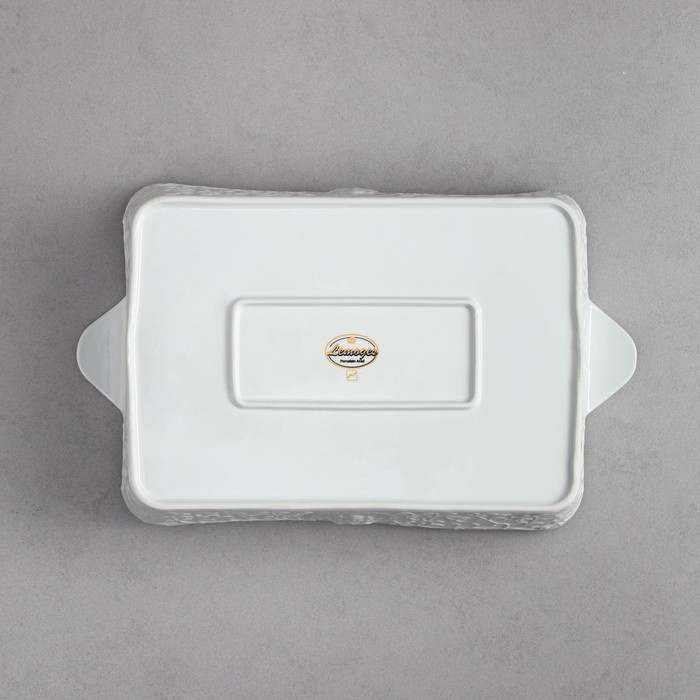 Форма для запекания Veronica, 3 л, белая, фарфор, Иран Форма для запекания Veronica, 3 л, белая, фарфор, Иран