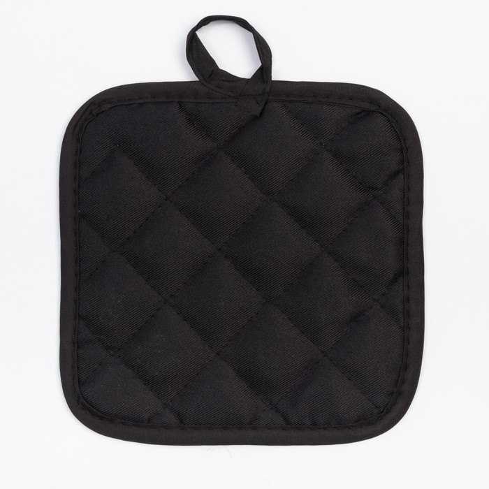 Кухонный набор 2 прихватки Доляна &laquo;Цветочки&raquo; , прихватка 17х17 см, варежка 24х18 см, 100% п/э