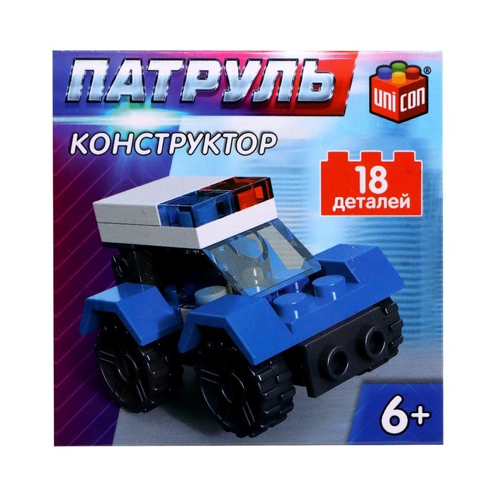 Конструктор Патруль &laquo;Патрульная машинка&raquo;, 18 деталей