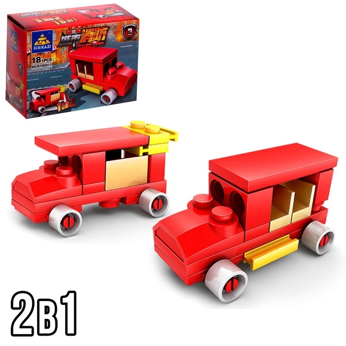 Конструктор пожарные &laquo;Техника&raquo;, 16 видов, МИКС