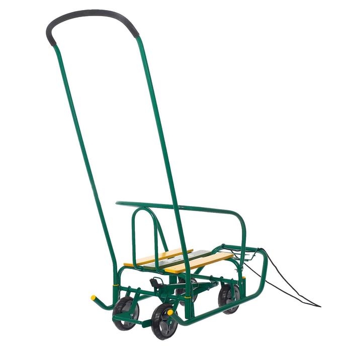 Санки &laquo;Ветерок 7 универсал&raquo;, цвет зелёный