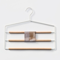 Плечики - вешалка для брюк и юбок LaDо́m Laconique, 36,5&times;31&times;1,1 см, многоуровневая, цвет белый