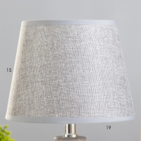 Настольная лампа "Барил" 1хE14 серый 20х20х31 см RISALUX