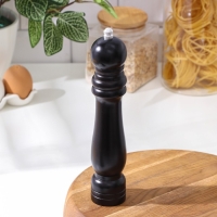 Мельница для специй Доляна, 25×4,5 см, металлический механизм, цвет чёрное дерево Мельница для специй Доляна, 25×4,5 см, металлический механизм, цвет чёрное дерево