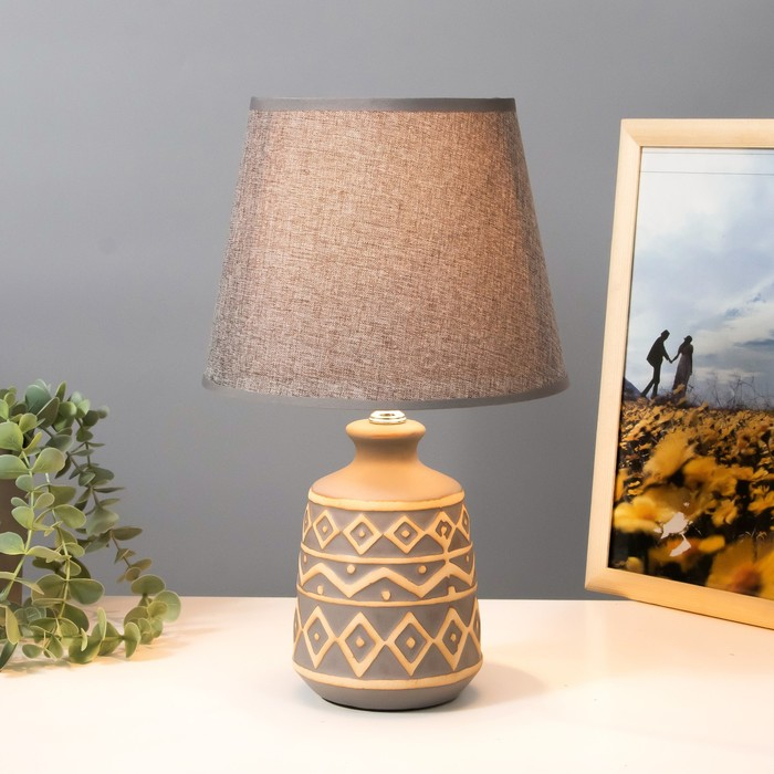 Лампа настольная 16309/1GR E14 40Вт серый 20х20х32 см RISALUX Лампа настольная 16309/1GR E14 40Вт серый 20х20х32 см RISALUX