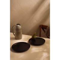 Набор фарфоровых тарелок SL Home &laquo;Дарк&raquo;, d=25,5 см, цвет чёрный