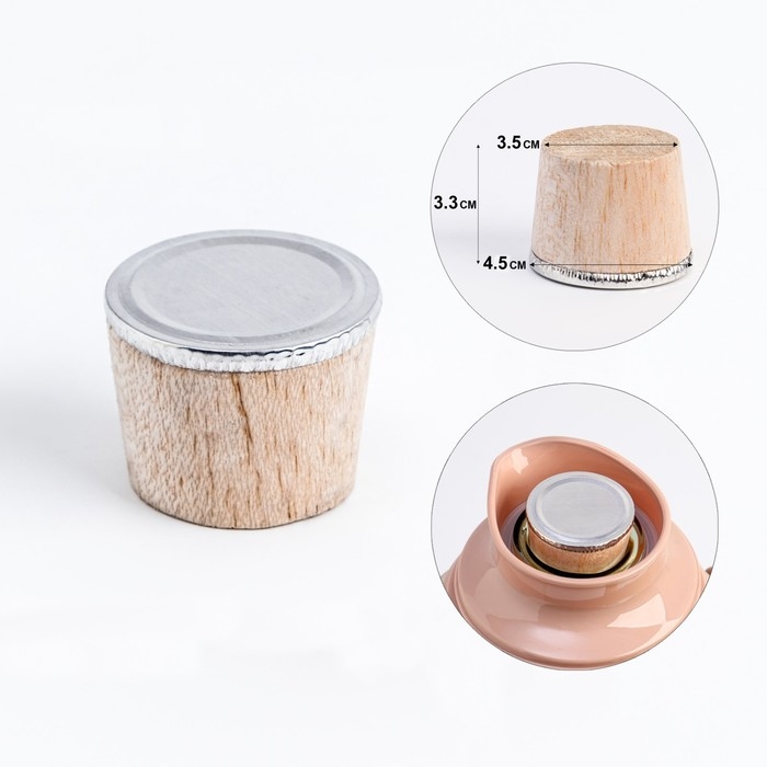 Пробка для термоса со стеклянной колбой на 3.2 л, 4.5 х 3.3 см Пробка для термоса со стеклянной колбой на 3.2 л, 4.5 х 3.3 см