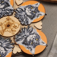 Подставка под горячее "Мейн-кун", D=20, можжевельник Подставка под горячее "Мейн-кун", D=20, можжевельник