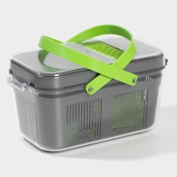 Овощерезка универсальная Chopper, 22 насадки, цвет серый/зелёный Овощерезка универсальная Chopper, 22 насадки, цвет серый/зелёный