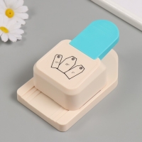 Дырокол фигурный 3в1 рисунок 3,8/5/6,3 см "Тег" 9х14,9х6,3 см