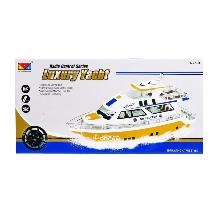 Катер радиоуправляемый &laquo;Яхта&raquo;, работает от батареек, МИКС