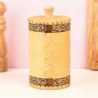 Туес "Пионы", 10,5х20 см, береста Туес "Пионы", 10,5х20 см, береста