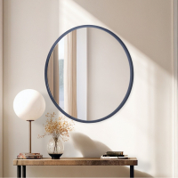 Зеркало "Мун черный", d=60 см, в раме, круглое Зеркало "Мун черный", d=60 см, в раме, круглое