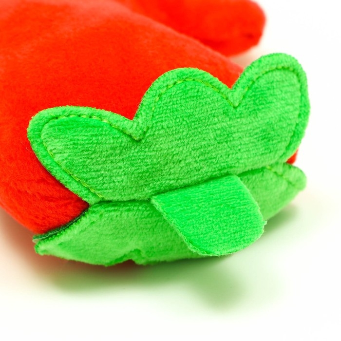 Игрушка для собак &laquo;Перец чили&raquo; с пищалкой, 11 см, красная