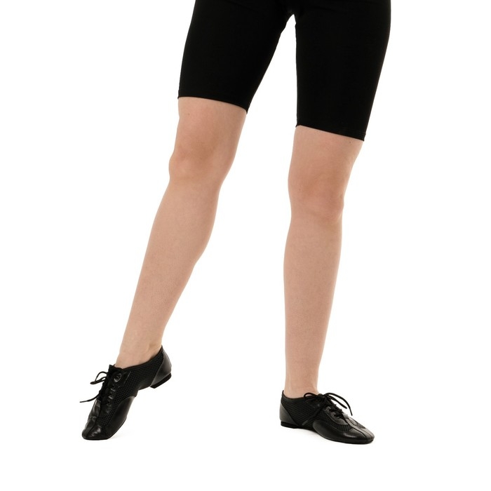 Джазовки &laquo;Спорт&raquo;, натуральная кожа, с сеткой, длина по стельке 19,5 см, цвет чёрный