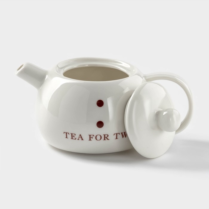 Набор керамический чайный &laquo;Чай для двоих&raquo;, 3 предмета: чайник 400 мл, 2 чашки 200 мл
