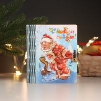 Новогодняя шкатулка-книга "Дедушка Мороз" 14х12х5 см Новогодняя шкатулка-книга "Дедушка Мороз" 14х12х5 см