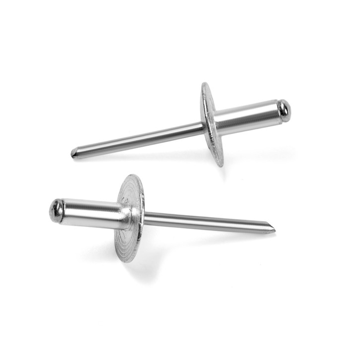 Заклепки вытяжные ТУНДРА krep, алюминий-сталь, увел.борт 14 мм, 4.8х12 мм, 250 шт. Заклепки вытяжные ТУНДРА krep, алюминий-сталь, увел.борт 14 мм, 4.8х12 мм, 250 шт.