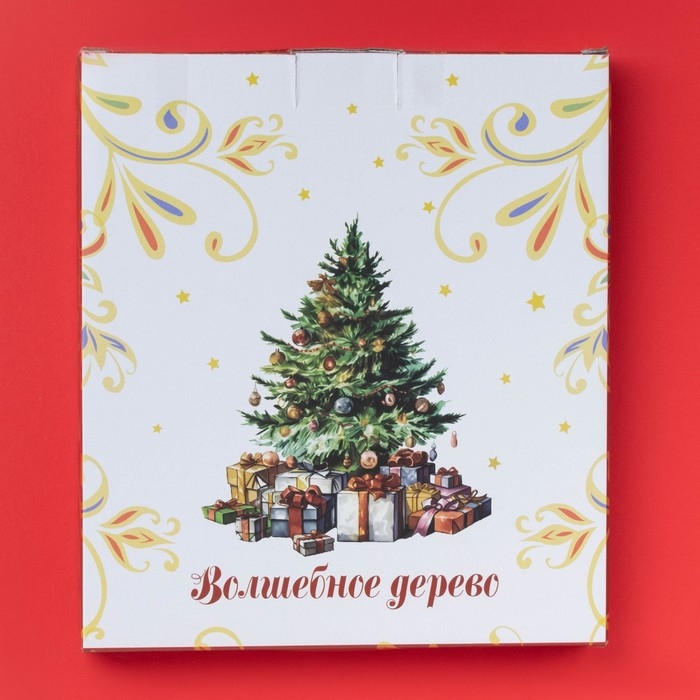 Тарелка керамическая Доляна &laquo;Волшебное дерево&raquo;, керамика, 20&times;15,5&times;3 см, цвет белый