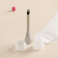 Набор кондитерский &laquo;Десертный&raquo;, 7 предметов: мешок 22&times;12 см, насадки 5 шт d=1,7 см, адаптер