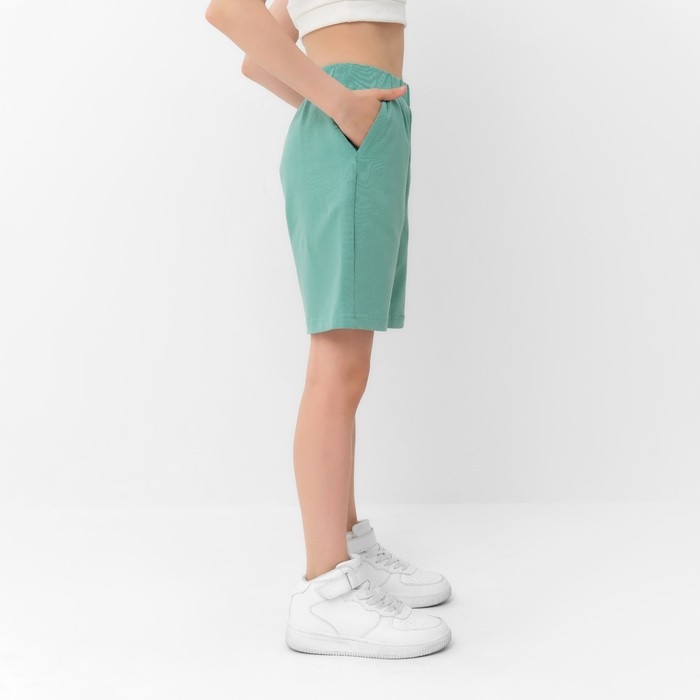 Шорты для девочки MINAKU цвет оливковый, рост 98 см