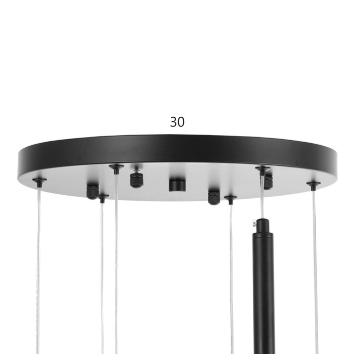 Светильник "Жозефина" 6х3Вт G4 Чёрный 30х30х180см