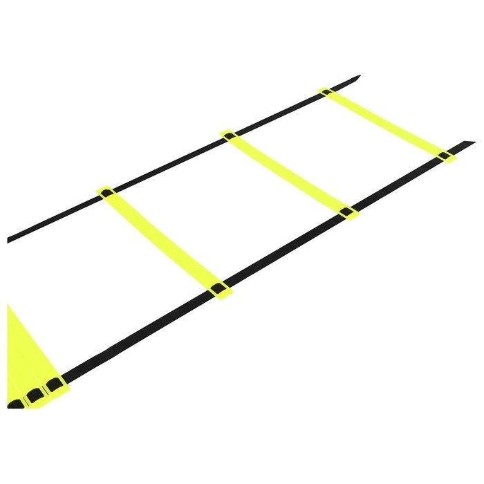 Координационная лестница ONLYTOP, 6 м, толщина 2 мм, цвет салатовый Координационная лестница ONLYTOP, 6 м, толщина 2 мм, цвет салатовый